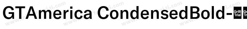 GTAmerica CondensedBold字体转换